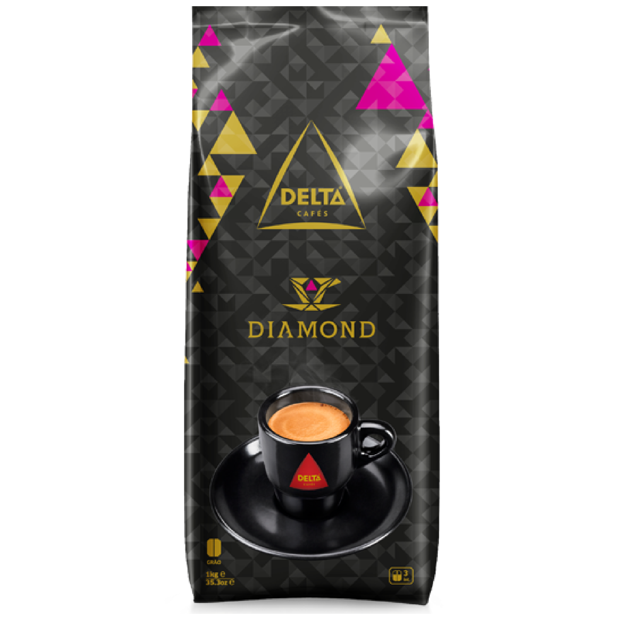 Café Delta Gold en grano 80/20 1 Kg – Comercial Puig